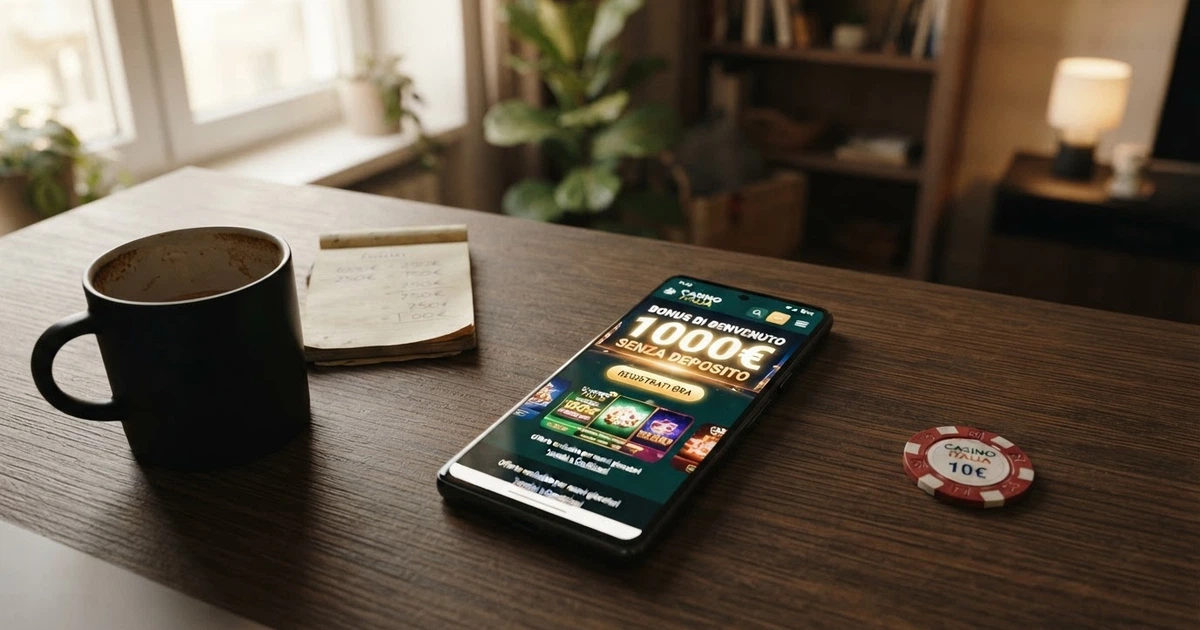 Schermata dell'area promozioni di un casinò online italiano con l'offerta di bonus senza deposito in evidenza e la dicitura Fun Bonus visibile