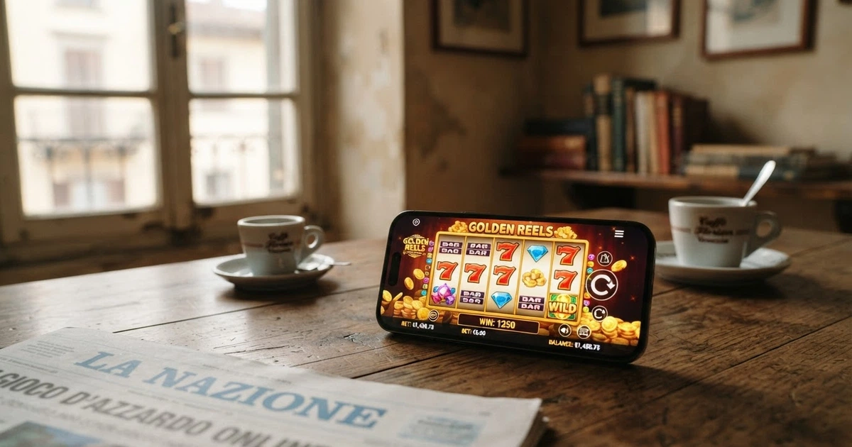 Interfaccia di un casinò online su schermo con giochi in evidenza e nessun logo ADM visibile
