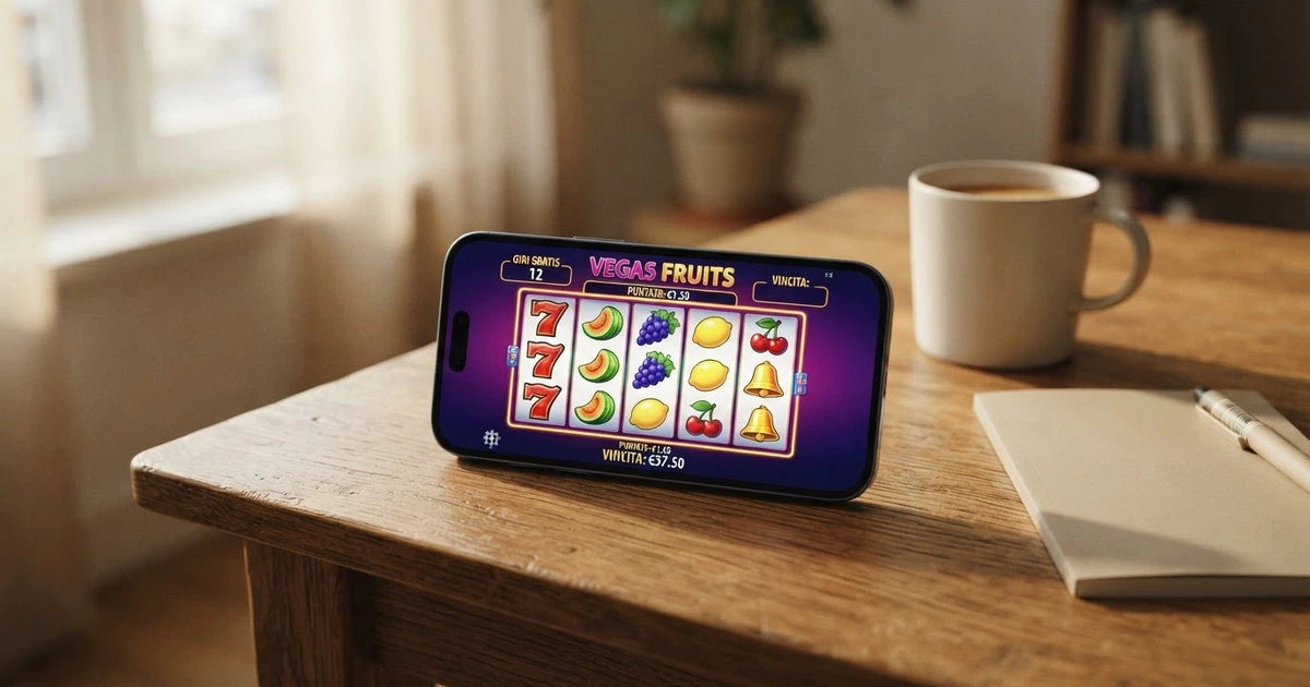 Schermata di una slot machine online gratuita con rulli colorati, simboli classici e l'interfaccia di gioco in italiano, giocabile direttamente nel browser