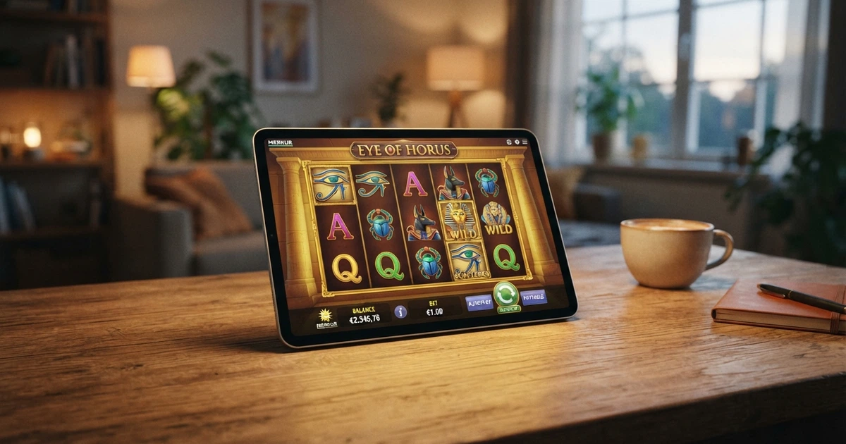 Interfaccia di un casinò online con licenza ADM che mostra slot Merkur in evidenza