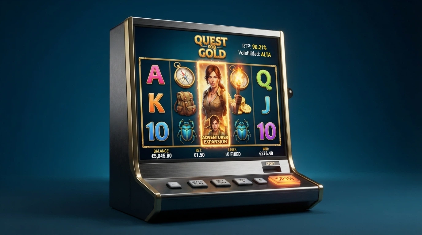 Una schermata della slot Book of Dead con i rulli in movimento, il simbolo expanding e l'interfaccia che mostra le 10 linee fisse e il valore della puntata