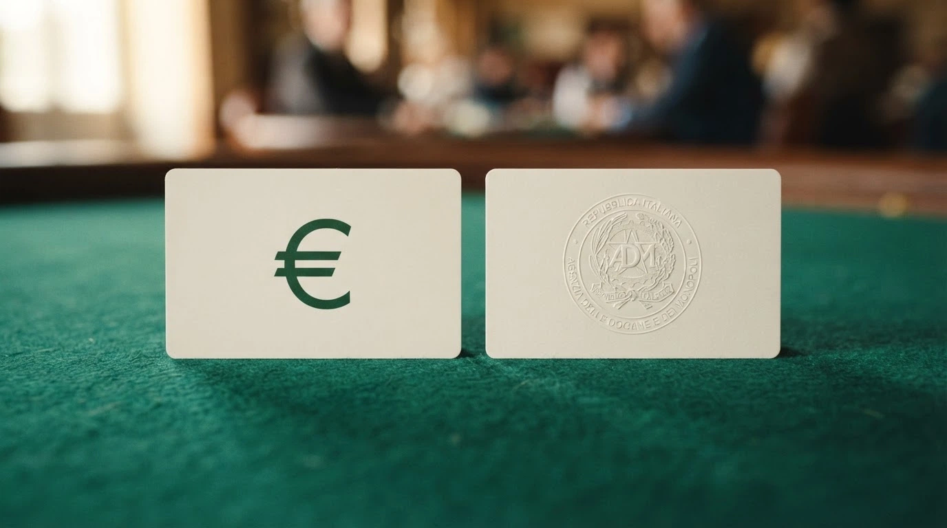 Schema a due colonne che contrappone le sei tutele del giocatore sotto concessione ADM e la loro assenza nei casinò non AAMS